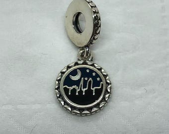 Pandora Nighttime In Charleston South Carolina Exclusive Dangle Charm/Travel charm|S925 Sterling Silver Jewelry|Charm Bracelet|with gift Box