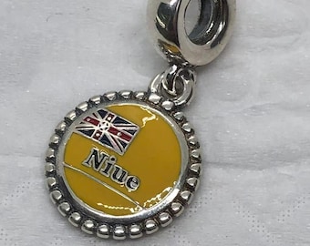 Pandora Island Of Niue Exclusive Vacation Destination Dangle Charm/Travel charms|S925 Sterling Silver Jewelry|Charm Bracelets|with gift Box