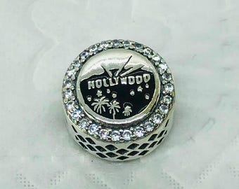 Pandora California Hollywood Lights Los Angeles Exclusive Charm/Travel charm gifts|S925 Sterling Silver Jewelry|Charm Bracelet|with gift Box