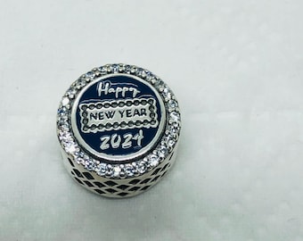New York City Charm/ Happy New Year 2024 Bead Charm/Travel Charm/Christmas gifts|S925 Sterling Silver Jewelry|Charm Bracelet|with gift Box