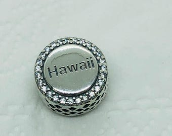 Hawaii Beach Exclusive Bead Charm/Travel Charm/Christmas gifts|S925 Sterling Silver Jewelry|Charm Bracelet|with gift Box