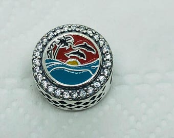 Dije exclusivo de Santo Tomás, dije de viaje, regalo de Navidad, joyería de plata de ley S925, pulsera con dijes, con caja de regalo.