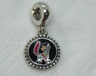 Charm colgante Pandora México / Charm del Día de Muertos / Charms de viaje / Regalo de cumpleaños / Joyería de plata esterlina S925 / Pulseras con charms / Con caja de regalo