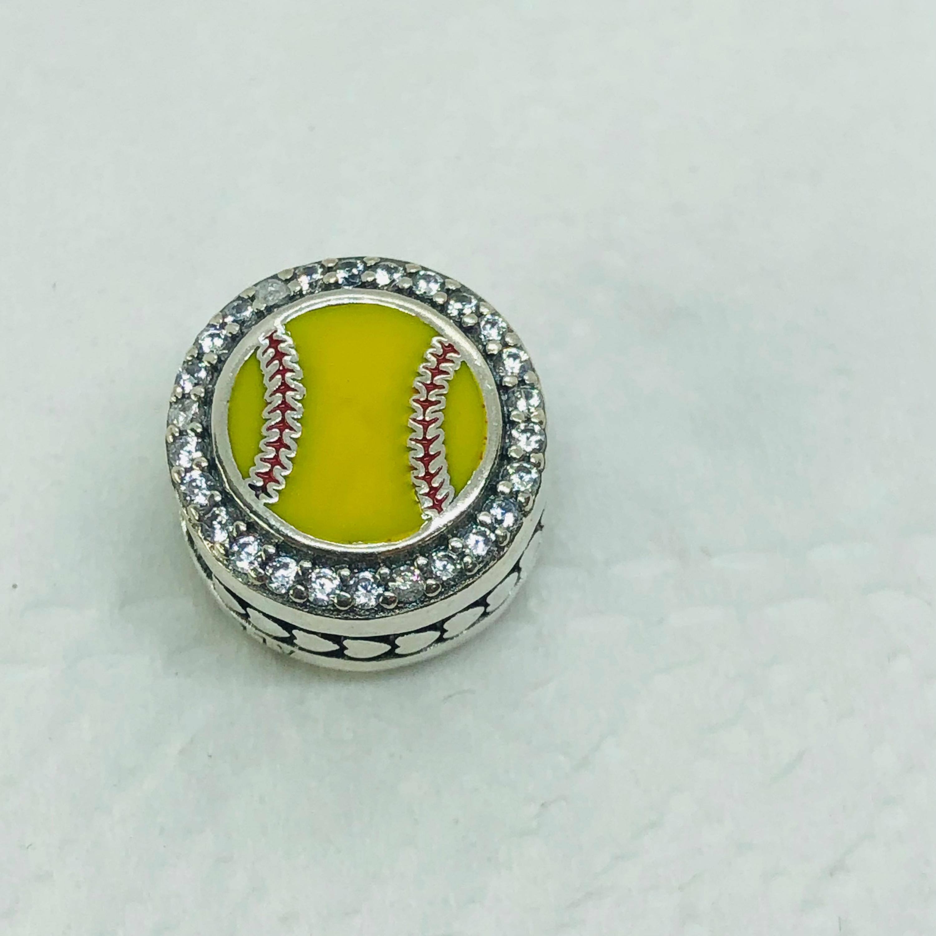 Softball - Braccialetto per feste e softball, con perle, regolabile, per ragazze, ragazzi, sport, feste di compleanno, softball, impermeabile (D, taglia unica