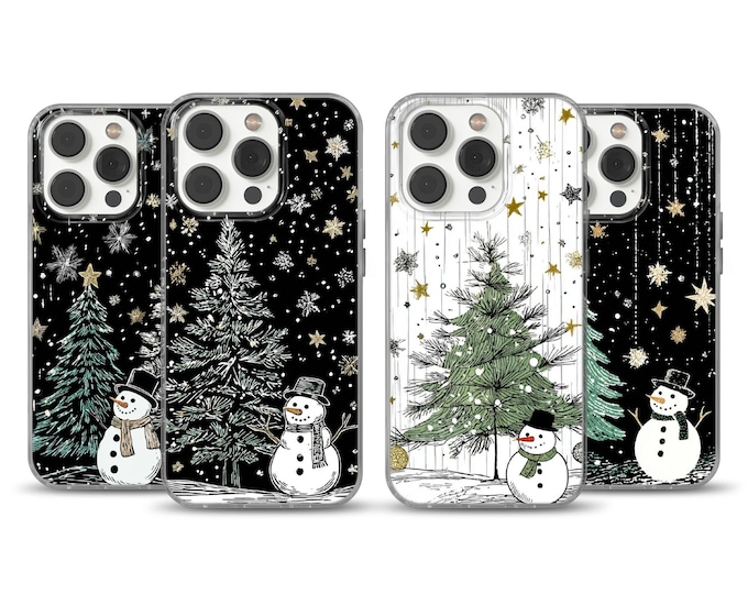 For the iPhone 15, 16e, 17 Pro Max, Samsung S25 Edge, A16, Pixel 10, and 9A, the Winter Wonde Snowman Telephone Case is a happy occasion.