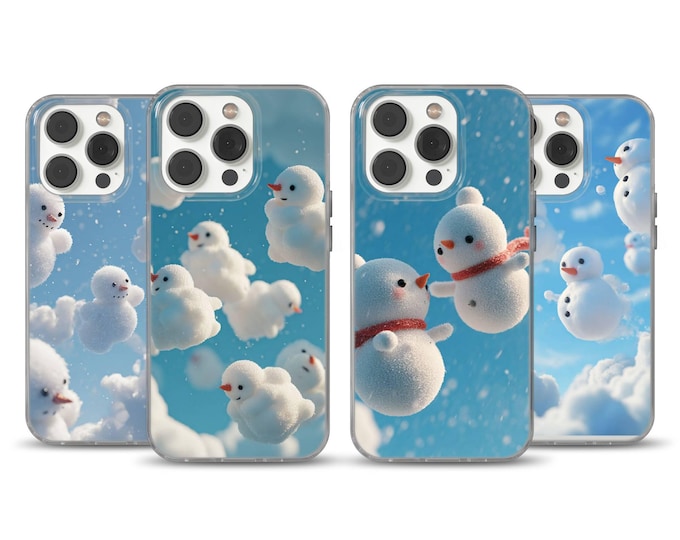 Christmas Holidays Snowman Winter Cover, Holiday Accessory, Protective iPhone and  Samsung Case