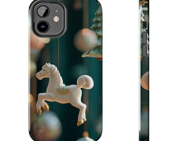 Carousel Horse Phone Case | Christmas ornament merry-go-round holiday