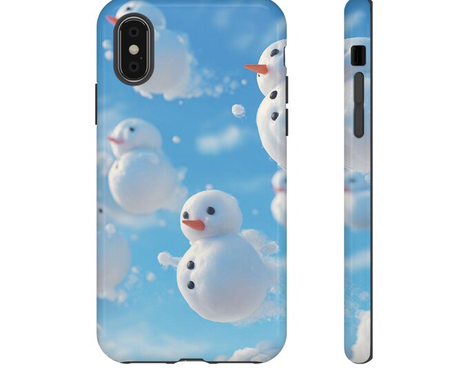 Snowman Pattern Tough Cases, Phone Cover Winter Holiday Design