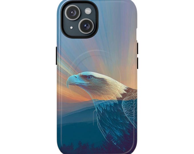 Bald Eagle Portrait Tough Magnetic Case | Patriotic Bird Phone Cover