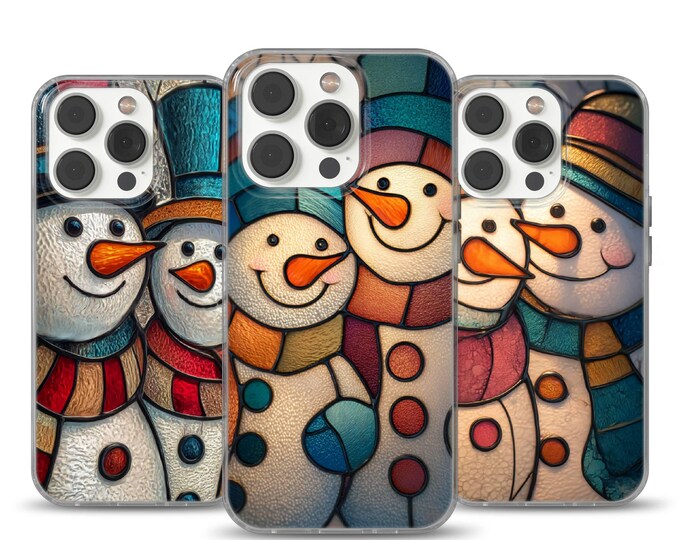 Snowmen Phone Case,  Winter Holiday cover