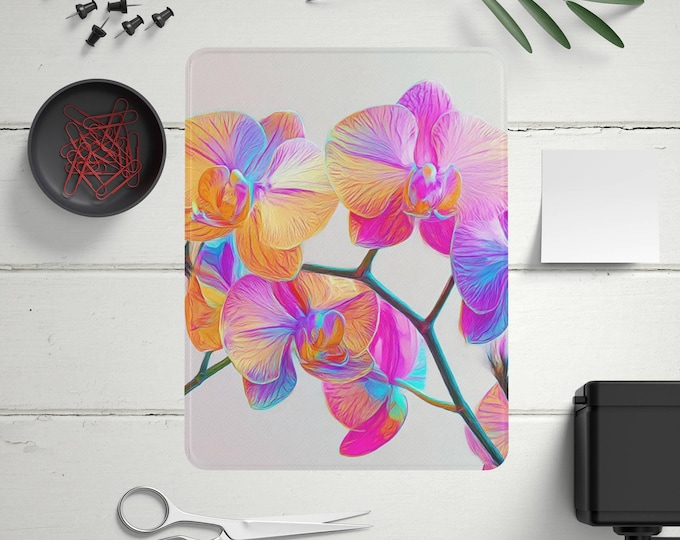 Modern art Neon Orchid iPad Case