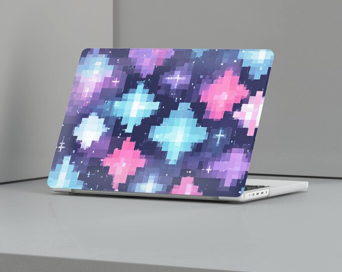 Seamless pattern MacBook Case pixelated style Laptop skin, Cover for 16, 15, Air 13, 14, Gift for MAC owner