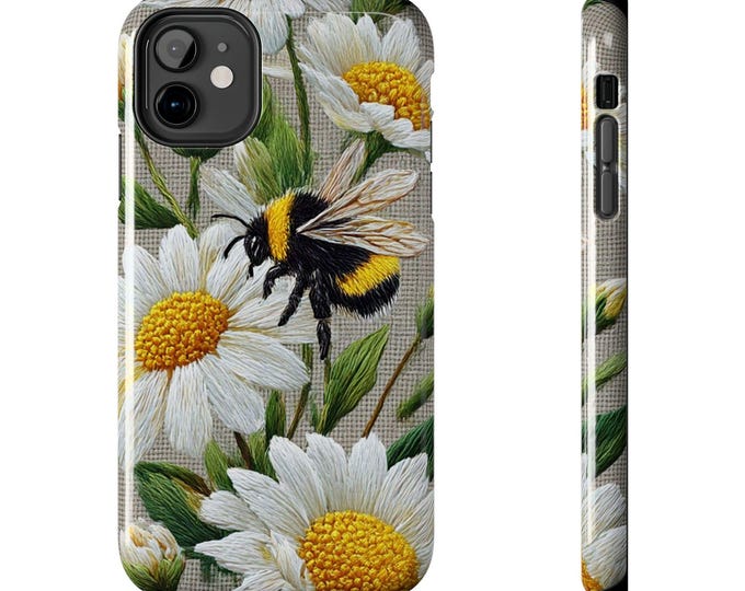 Bumblebee on Daisies | Floral Garden Tough Clear Phone Cover