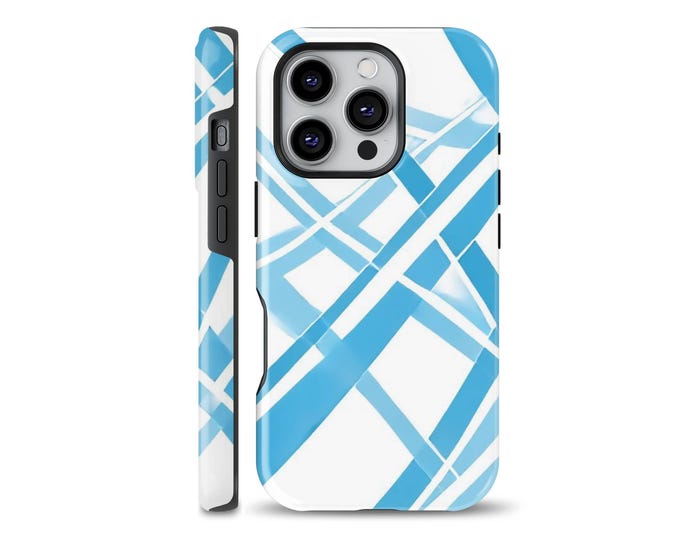 Seamless abstract phone case with interlocking lines The MagSafe cover fits iPhone 17 Pro, iPhone 16e, iPhone 14 Pro Max, 13,  12 MagSafe.