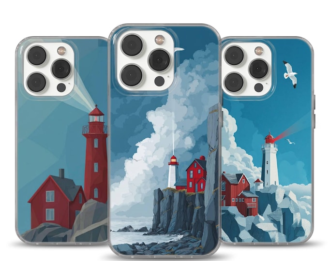 Lighthouse Phone Case: Nautical TPU Gel Cover