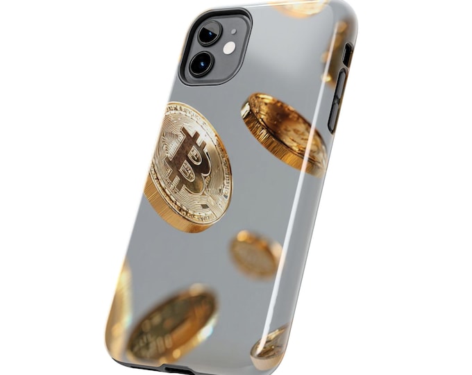 Bitcoin Crypto Pattern Tough Phone Case | Protective Hard Shell
