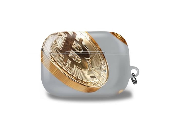 Crypto Pattern AirPods Case | Cryptocurrency Cover for  Pro 2, 1/2, Samsung Buds,  Durable.