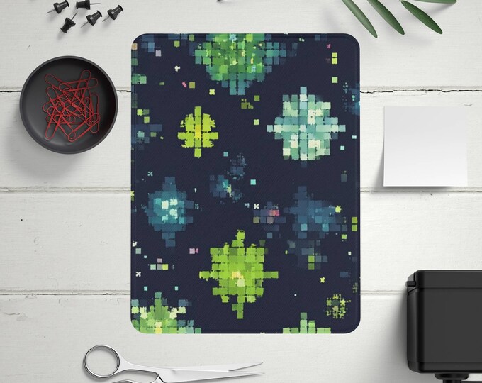 Seamless pattern iPad Case Pixelated style cover for iPad 12.9, 10.9, iPad Pro 13, ipadpro case with pencil holder, ipad Gen 6 case