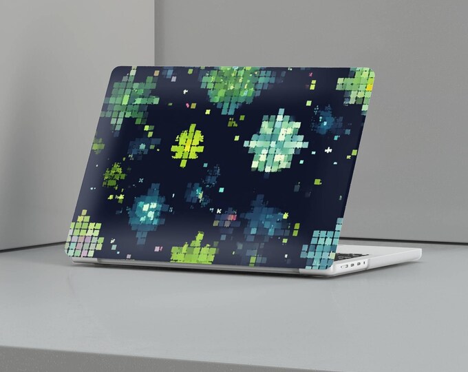 seamless pattern MacBook Case pixelated geometric Laptop skin, Cover for MacBook Pro 16, 15, Air 13 14, Gift for MAC owner