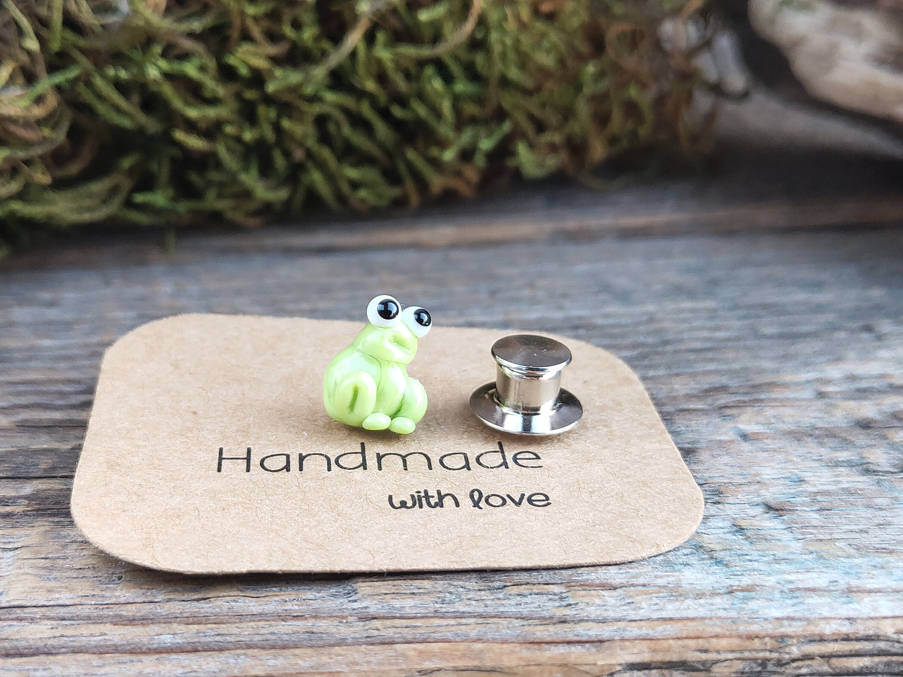 Frog Lapel Pin Frog Pin Frog Brooch Badge Glass Frog Jewelry Etsy