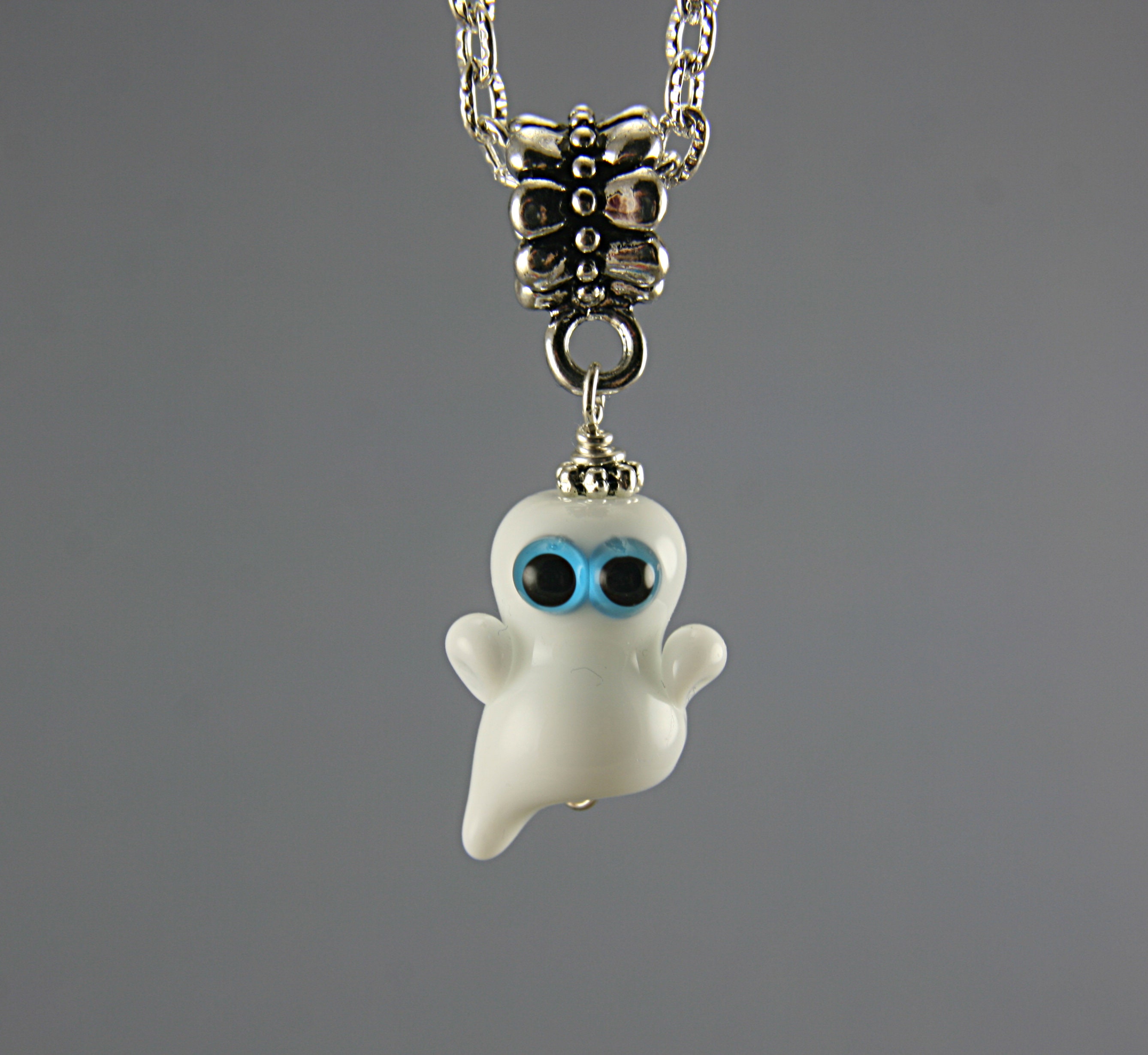 UNIQUE HALLOWEEN Ghost beads Glass Ghost Miniature ghost gifts Etsy