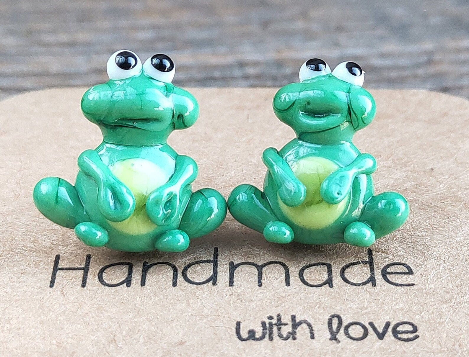 Frog earrings Stud earrings Animal stud earrings Frog Jewelry Etsy