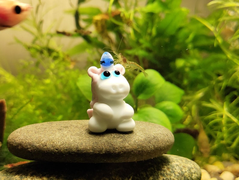 AQUARIUM DECORATION Unicorn Figurine Fish Tank Decor Small Etsy