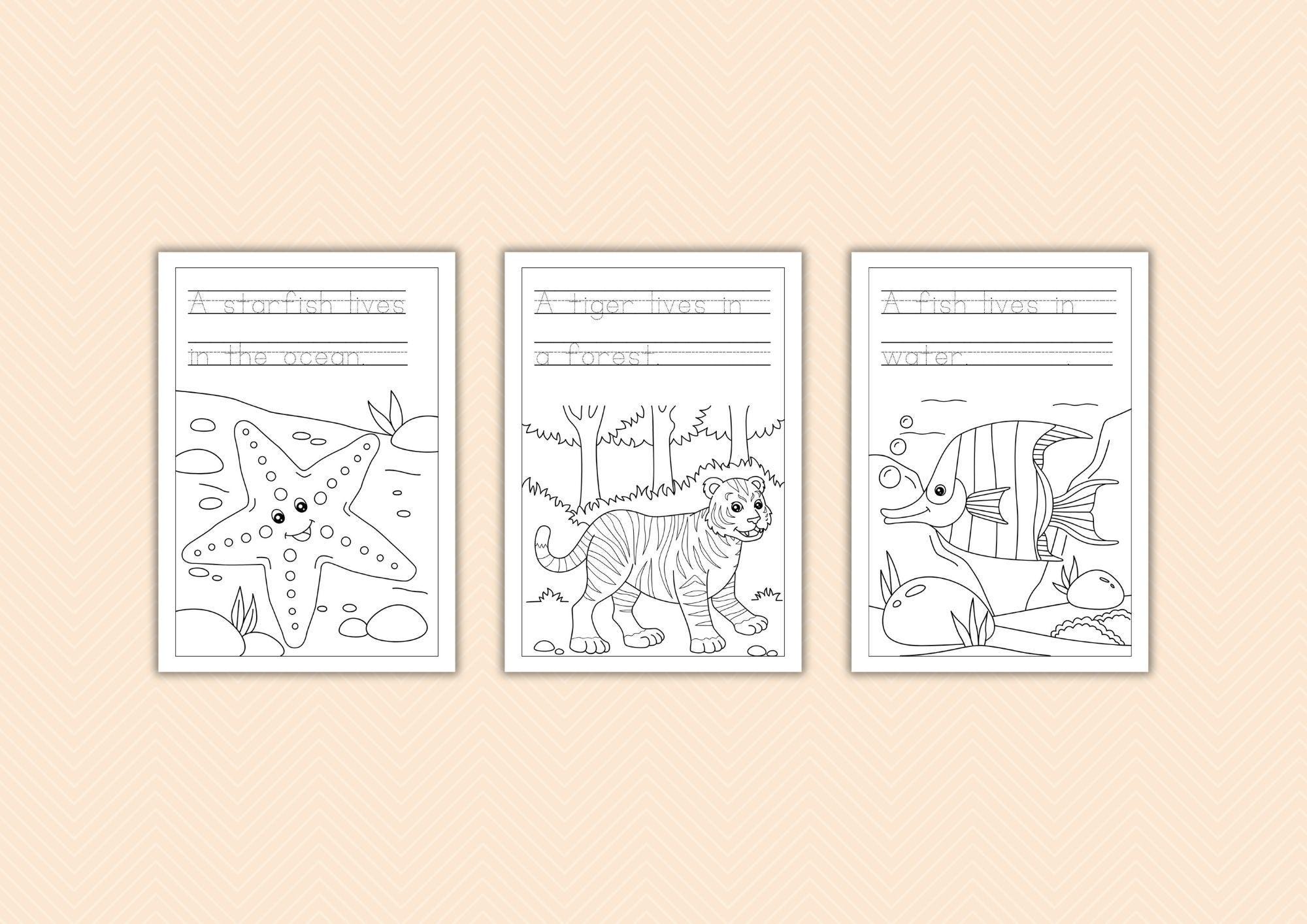 Printable Animal Habitats Colouring Book for Kids – Fun & Creative ...