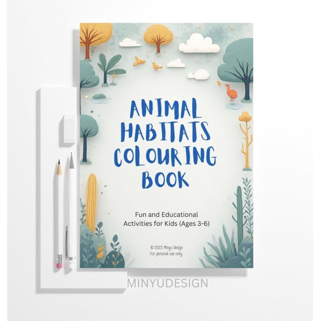 Printable Animal Habitats Colouring Book for Kids – Fun & Creative ...