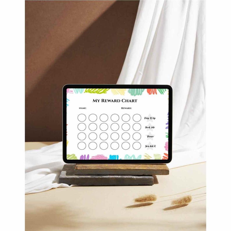 Kids Reward Chart Paint Version| Behavior Support | Daily Routine ...