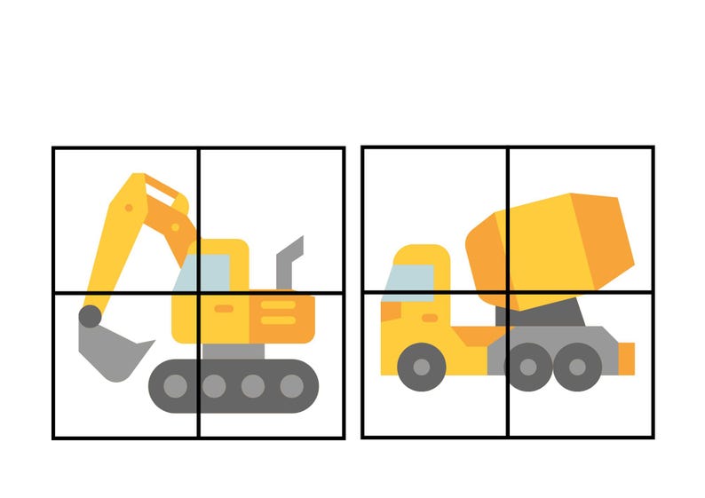 Printable Transport Puzzles | Montessori Kids Learning Game (digital ...