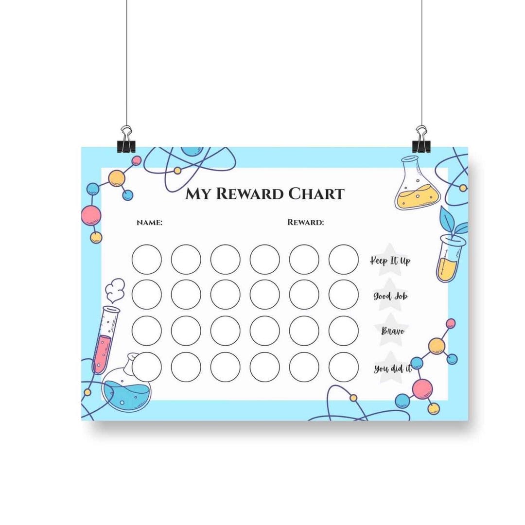 Kids Reward Chart Science Version| Behavior Support | Daily Routine ...
