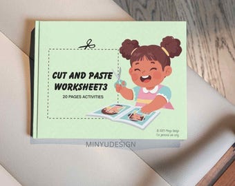 Cut and Paste Worksheets 3 | Fine Motor Skills | Preschool & Kindergarten
