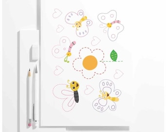 Tracing Lines Worksheets2 | Pre-Writing Practice | Fine Motor Skills | Preschool Printable | Kindergarten Tracing Pages
