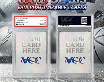 Card Slabs with Customizable Labels