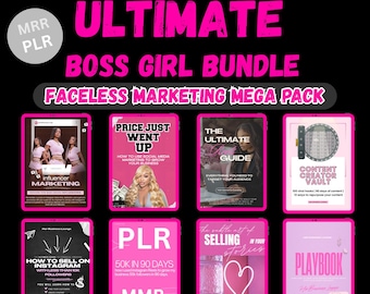 Boss Babe eBook Bundle | 22 PLR Editable Canva Templates (Digital)