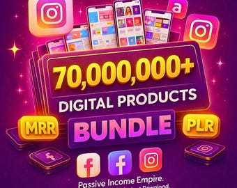 メガデジタル製品バンドル、85 M+ PLR MRRアセット（デジタルダウンロード）