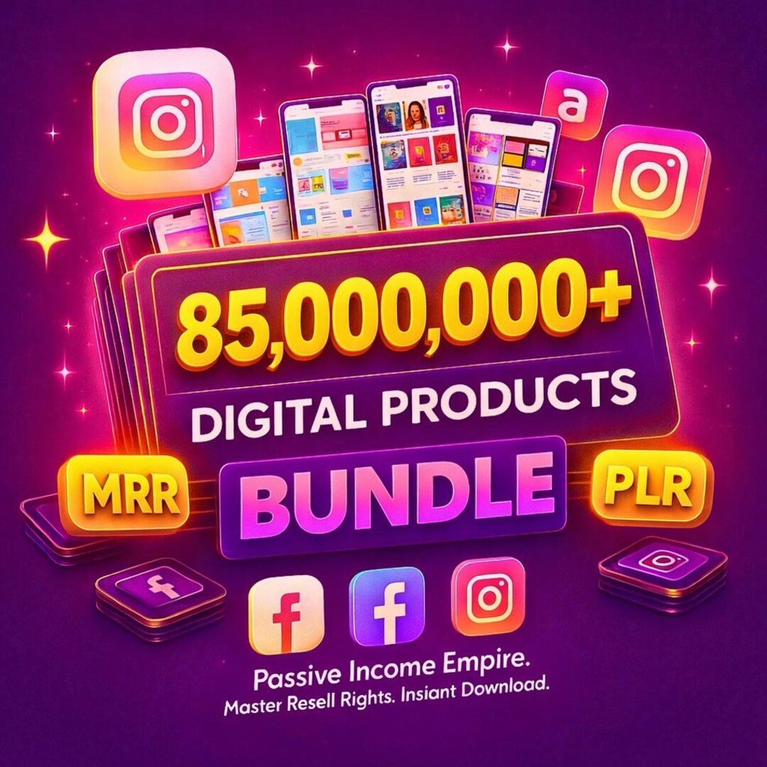 85M+ PLR MRR Digital Products Mega Bundle (digital Download - Etsy