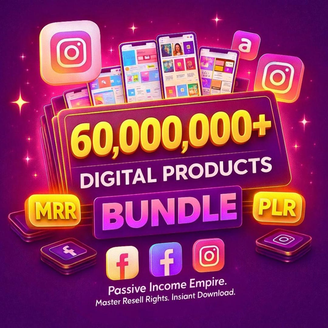 60 Million+ PLR MRR Digital Products Mega Bundle (digital Download) - Etsy