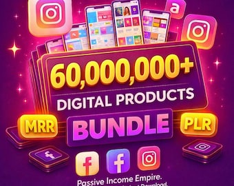 60 Million+ PLR MRR Digital Products Mega Bundle (Digital Download)