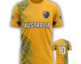 Australia World Cup 2026 Jersey  Custom Name Number Football Shirt Fan