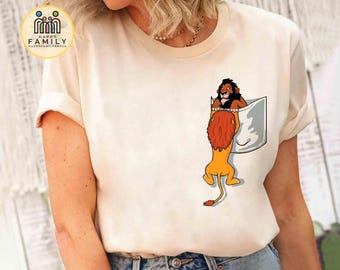 Disney Bösewichte Scar und Mufasa Shirt, König der Löwen Charaktere T-Shirt, Disneyland Familie 2025 Reise, Disney Bösewichte Halloween