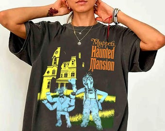 The Muppets Costume Hitchhiking Ghosts Shirts, Disneyland Trip, Mickey's Not So Scary, Disney Haunted Mansion Halloween Tee
