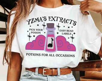 Kuzco's Poison Yzma'S Extract Of Llama Shirts, Disneyland Family Vacation Trip, Disney Villains Emperor's New Groove Tee, Kronk & Yzma