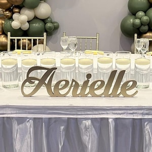 NAME Sign Sweet 16 decor NAME Sign  Mitzvah NAME Sign,Quinceanera or Mitzvah Candle Centerpiece Name Sign