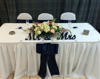 Mr and Mrs Signs for Sweetheart Table Wedding Centerpiece Table Decor Mr & Mrs Letter Large Thick Mr and Mrs Wedding Signs