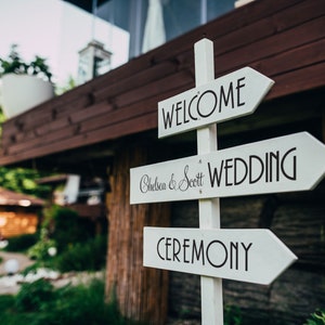 Personalized Arrow Directional signs for wedding. Wedding Decor Signs, Reception signs