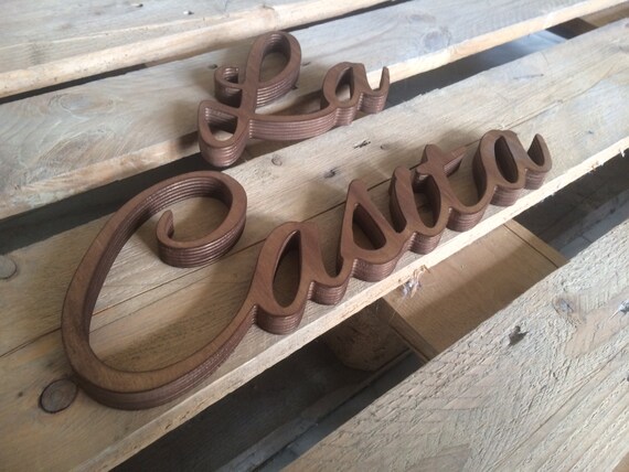 Farmhouse sign for Country Home Wall Decor  La Casita  Wooden cut out letters. Art Sign. Modern Farmhouse wall decor. Farmhouse all art.