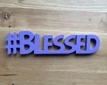 Blessed hashtag sign, Company events HASHTAG sign, Custom hashtag sign for Weddings, Birthdays, Wooden photo prop hashtag decor,