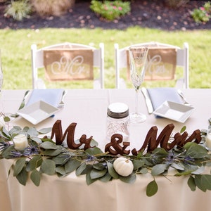 Mr and Mrs not painted, painted glitter wooden rustic  sign  for Wedding Decor. Wedding Centerpiece decoration